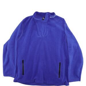 Polo Ralph Lauren Vintage Blue Fleece Pullover – Size M